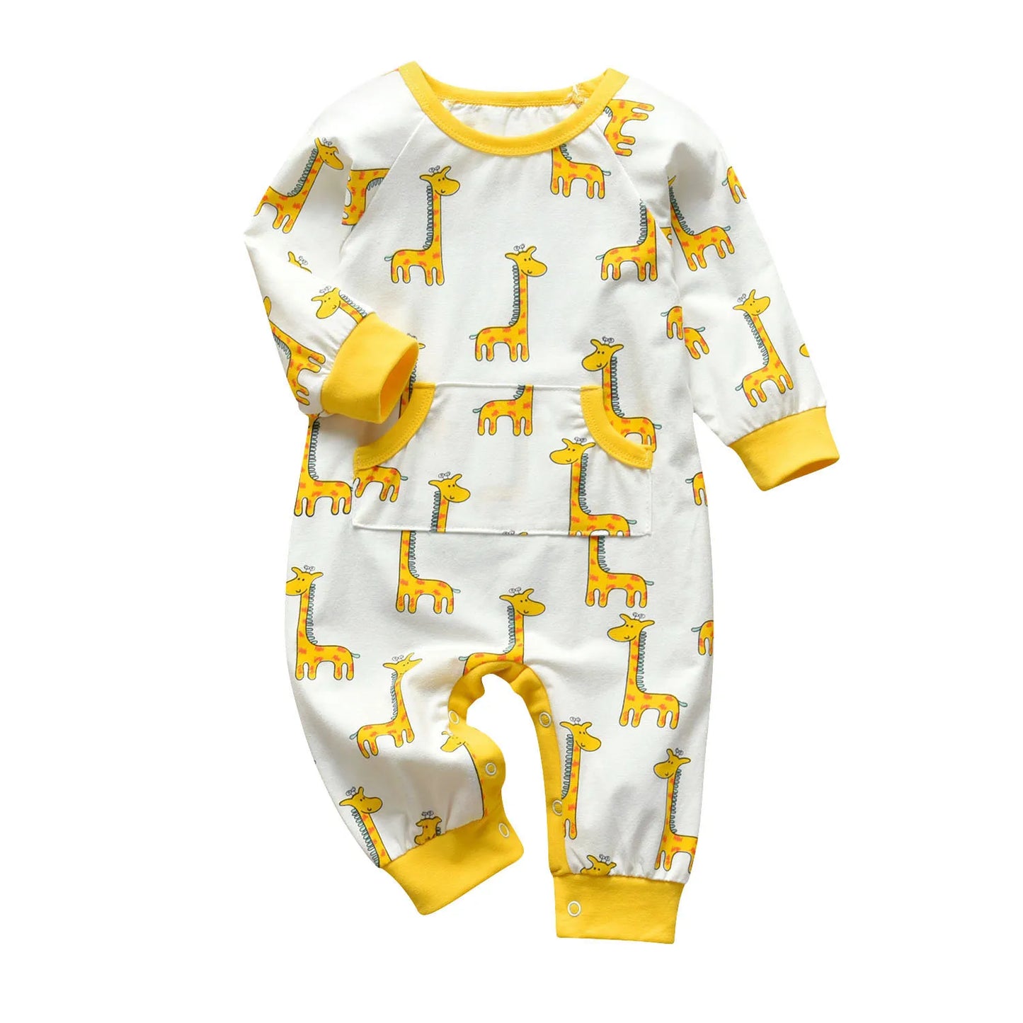 Cartoon Baby Romper – Soft Cotton Full Sleeve Playsuit for Boys (0-18 Months)