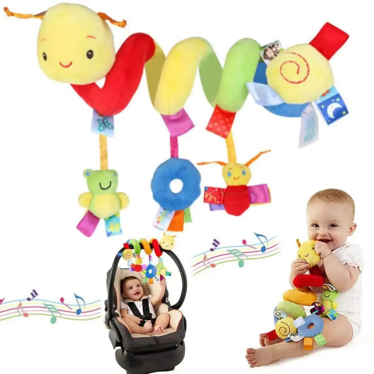 Dreamland Adventures: Colorful Playpen with Hanging Toys