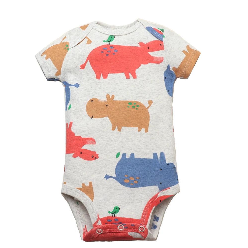 Comfy & Cute: 5-Pack Baby Bodysuits for Boys & Girls