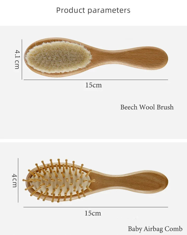 Personalized Touch: Engraved Baby Hair Brush & Comb Set