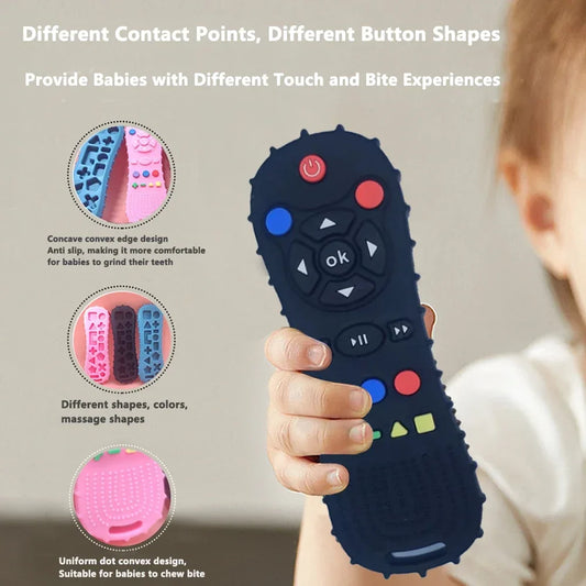 Baby's First Remote! Teething Toys with Shapes