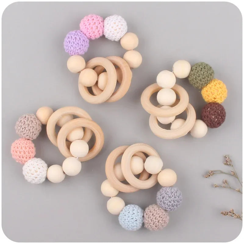 Teething Relief: Pacifier Clips with Crochet Balls - 1-2 Pack