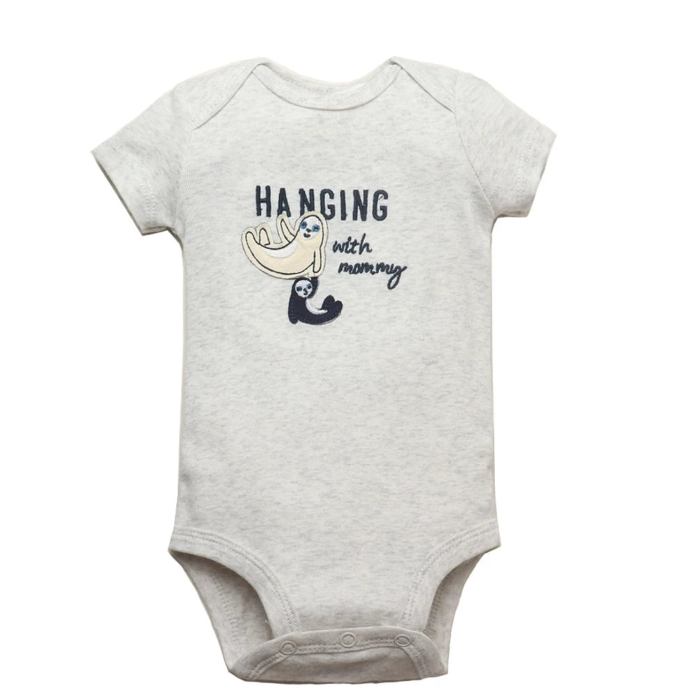 Comfy & Cute: 5-Pack Baby Bodysuits for Boys & Girls