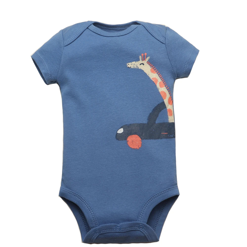 Comfy & Cute: 5-Pack Baby Bodysuits for Boys & Girls