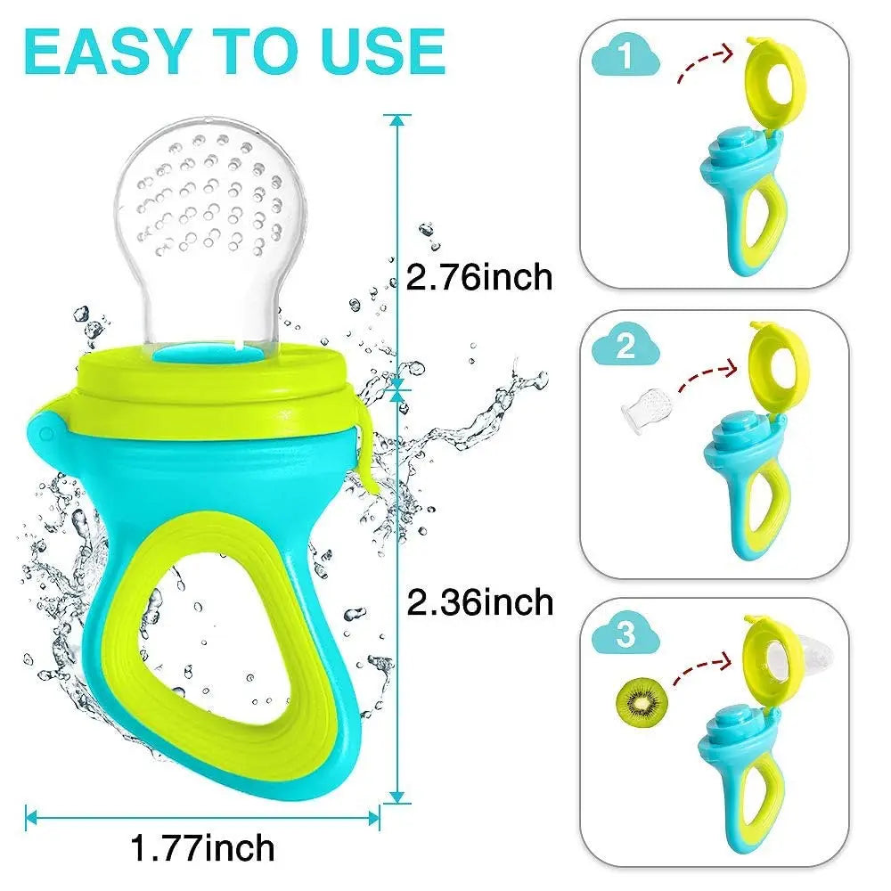 Squeezing Feeding Bottle & Silicone Pacifier Cup – Newborn Rice Spoon & Cereal Food Supplement Feeder