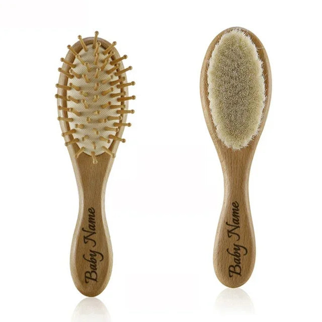 Personalized Touch: Engraved Baby Hair Brush & Comb Set