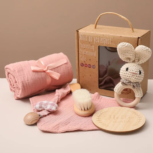 Baby Photography Props & Keepsake Set – Milestone Cards, Blanket & Birth Gift