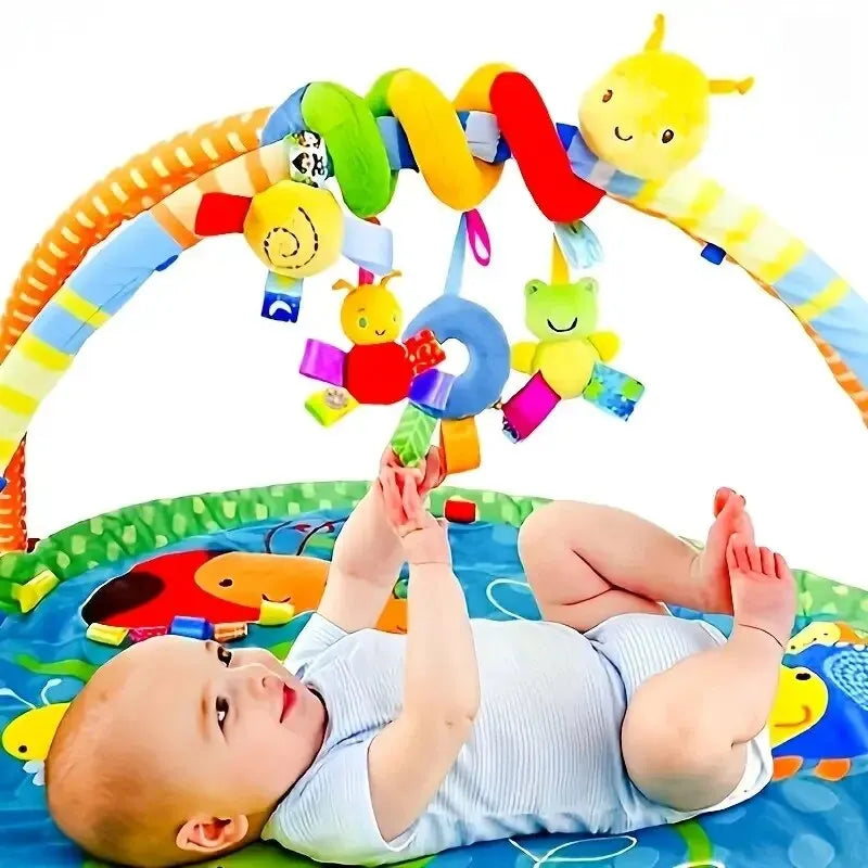 Dreamland Adventures: Colorful Playpen with Hanging Toys